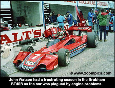 John Watson and the Brabham BT45B