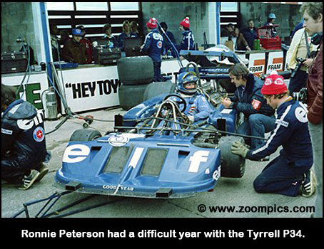Ronnie Peterson and the Tyrrell P34