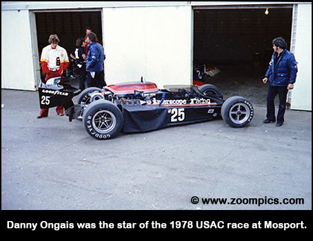 Danny Ongais was the star of the 1978 USAC race at Mosport.
