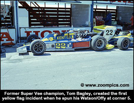 Tom Bagley was forced out of the race with an oil pump failure.